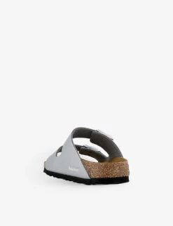 Birkenstock Arizona Two-strap Metallic Faux-leather Sandals -Dune Shop R04145651 SILVER ALT03