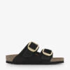 Birkenstock Arizona Big-buckle Two-strap Leather Sandals -Dune Shop R04145669 BLACKNUBUCK M