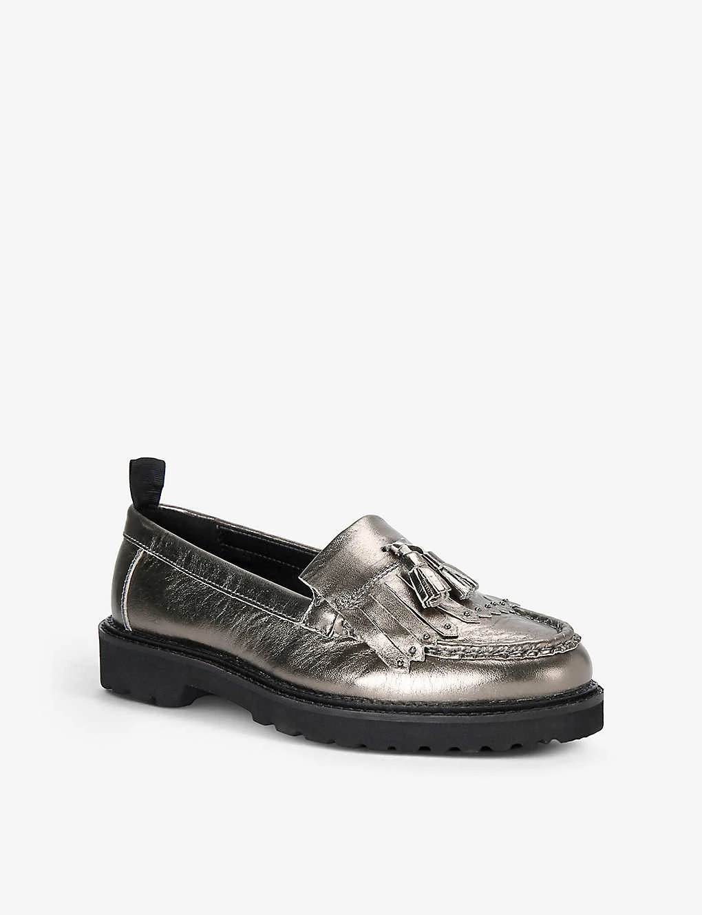 KG Kurt Geiger Margot Tassel-embellished Metallic-leather Loafers 5 KG Kurt Geiger Margot Tassel-embellished Metallic-leather Loafers - Image 3