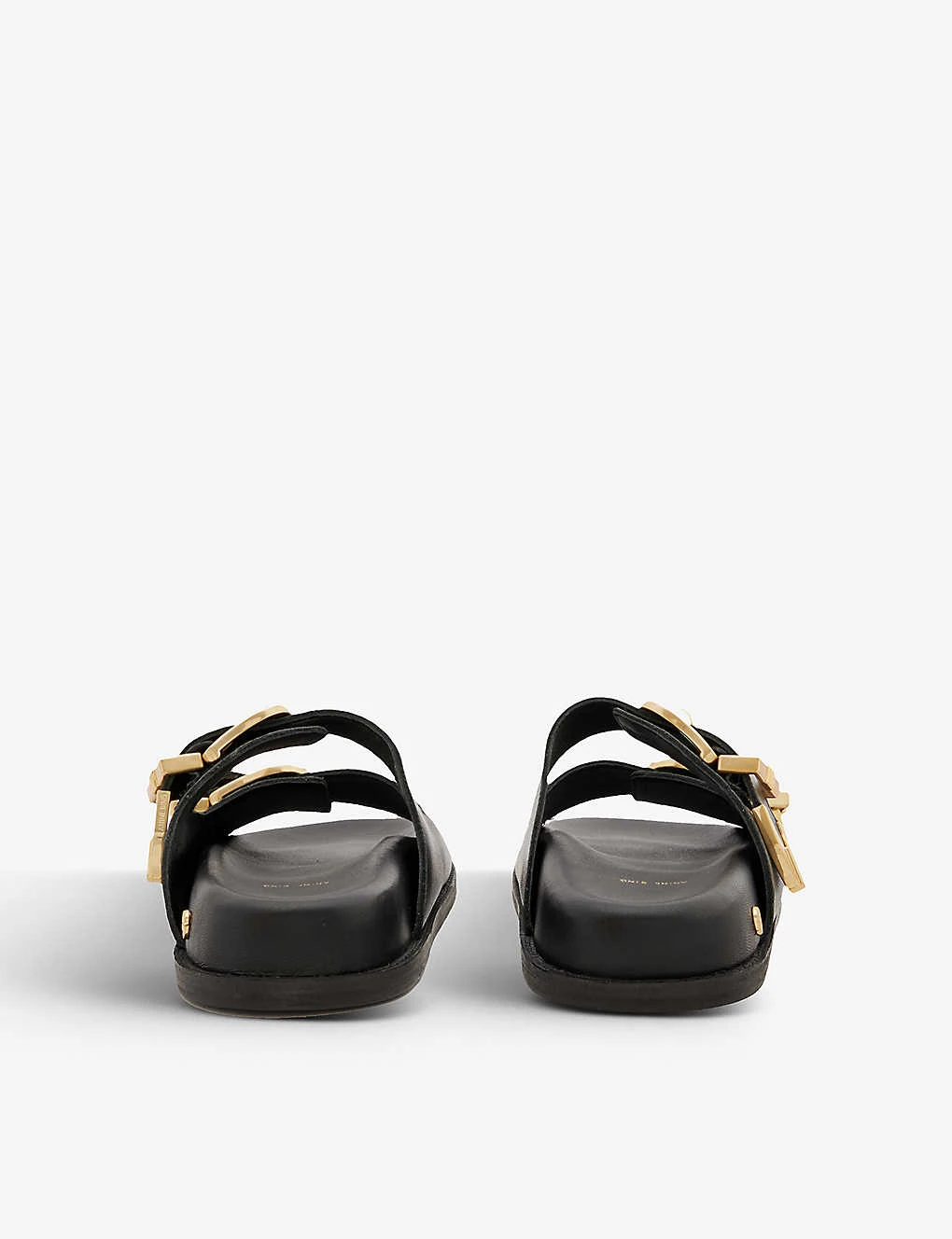 ANINE BING Waylon Double-strap Leather Sliders 6 ANINE BING Waylon Double-strap Leather Sliders - Image 4