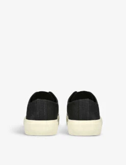 Veja Wata II V-logo Canvas Low-top Trainers -Dune Shop R04147713 BLKWHITE ALT03