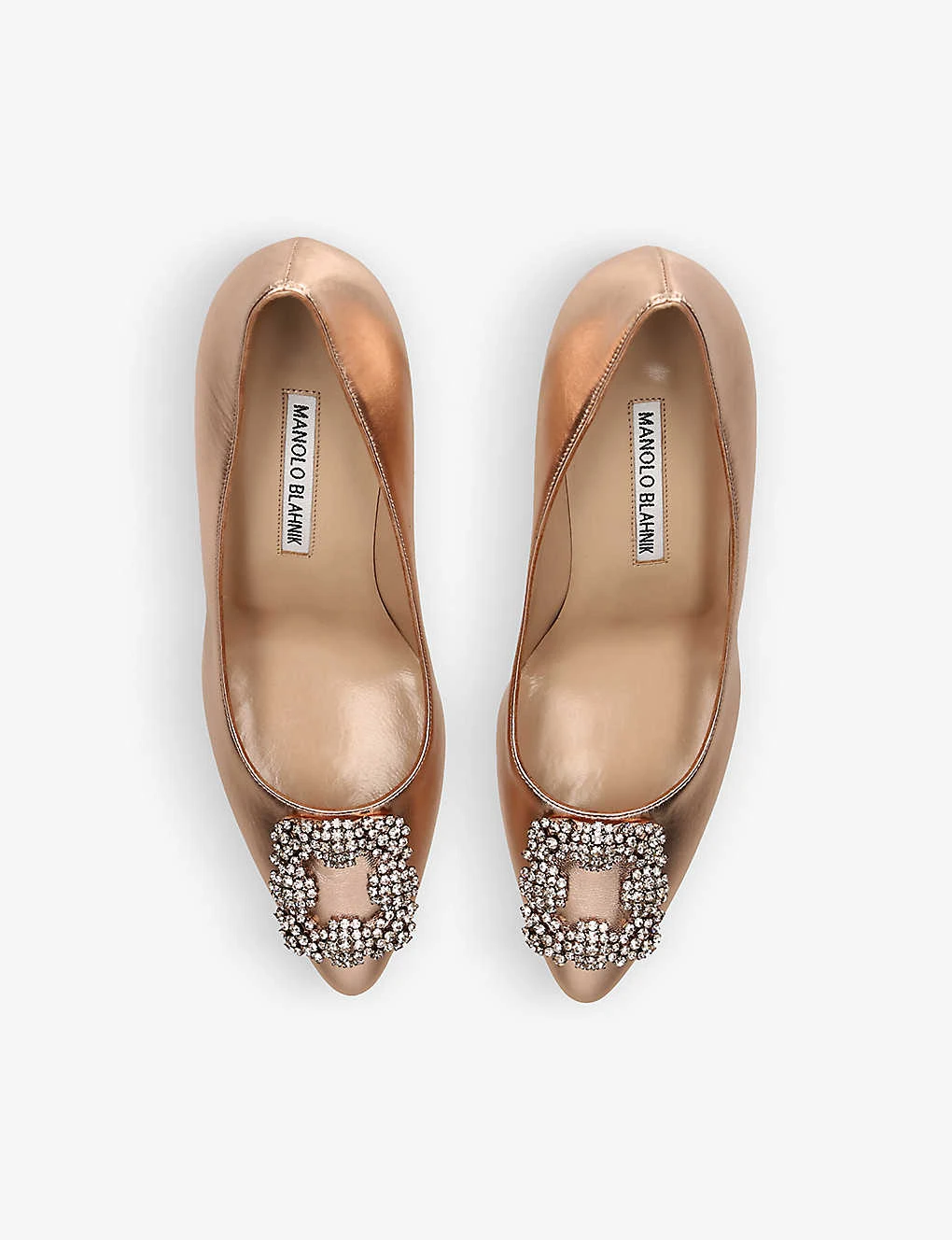 Manolo Blahnik Hangisi Crystal-embellished Leather Heeled Courts 4 Manolo Blahnik Hangisi Crystal-embellished Leather Heeled Courts - Image 2