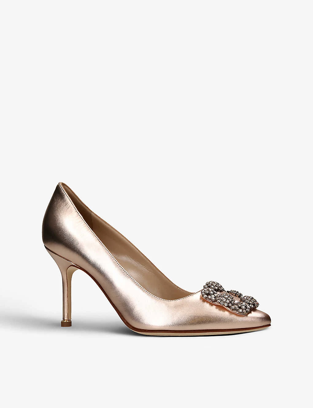 Manolo Blahnik Hangisi Crystal-embellished Leather Heeled Courts 5 Manolo Blahnik Hangisi Crystal-embellished Leather Heeled Courts - Image 3