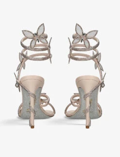 Margot Floral-embellished Satin Heeled Sandals 9 Margot Floral-embellished Satin Heeled Sandals -Dune Shop R04152040 BEIGE ALT03