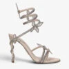 Margot Floral-embellished Satin Heeled Sandals -Dune Shop R04152040 BEIGE M