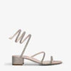Cleo Crystal-embellished Satin Heeled Sandals -Dune Shop R04152041 BEIGEOTH M