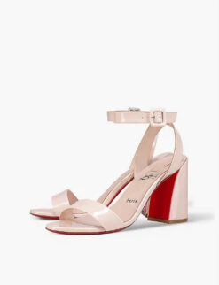 Christian Louboutin Miss Sabina 85 Patent-leather Heeled Sandals -Dune Shop R04152235 LECHE ALT03