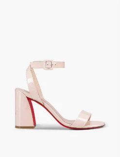 Christian Louboutin Miss Sabina 85 Patent-leather Heeled Sandals