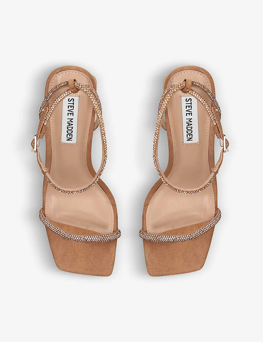 Steve Madden Leva Embellished Faux-suede Sandals 4 Steve Madden Leva Embellished Faux-suede Sandals - Image 2