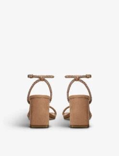 Steve Madden Leva Embellished Faux-suede Sandals 9 Steve Madden Leva Embellished Faux-suede Sandals -Dune Shop R04153073 PALEPINK ALT03
