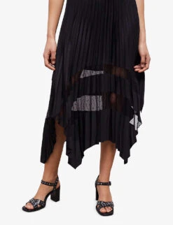 THE KOOPLES Stud-embellished Heeled Leather Sandals 9 THE KOOPLES Stud-embellished Heeled Leather Sandals -Dune Shop R04153771 BLA01 ALT03