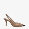 Reiss Delilah Pointed-toe Sling-back Leather Courts -Dune Shop R04154544 NUDE M