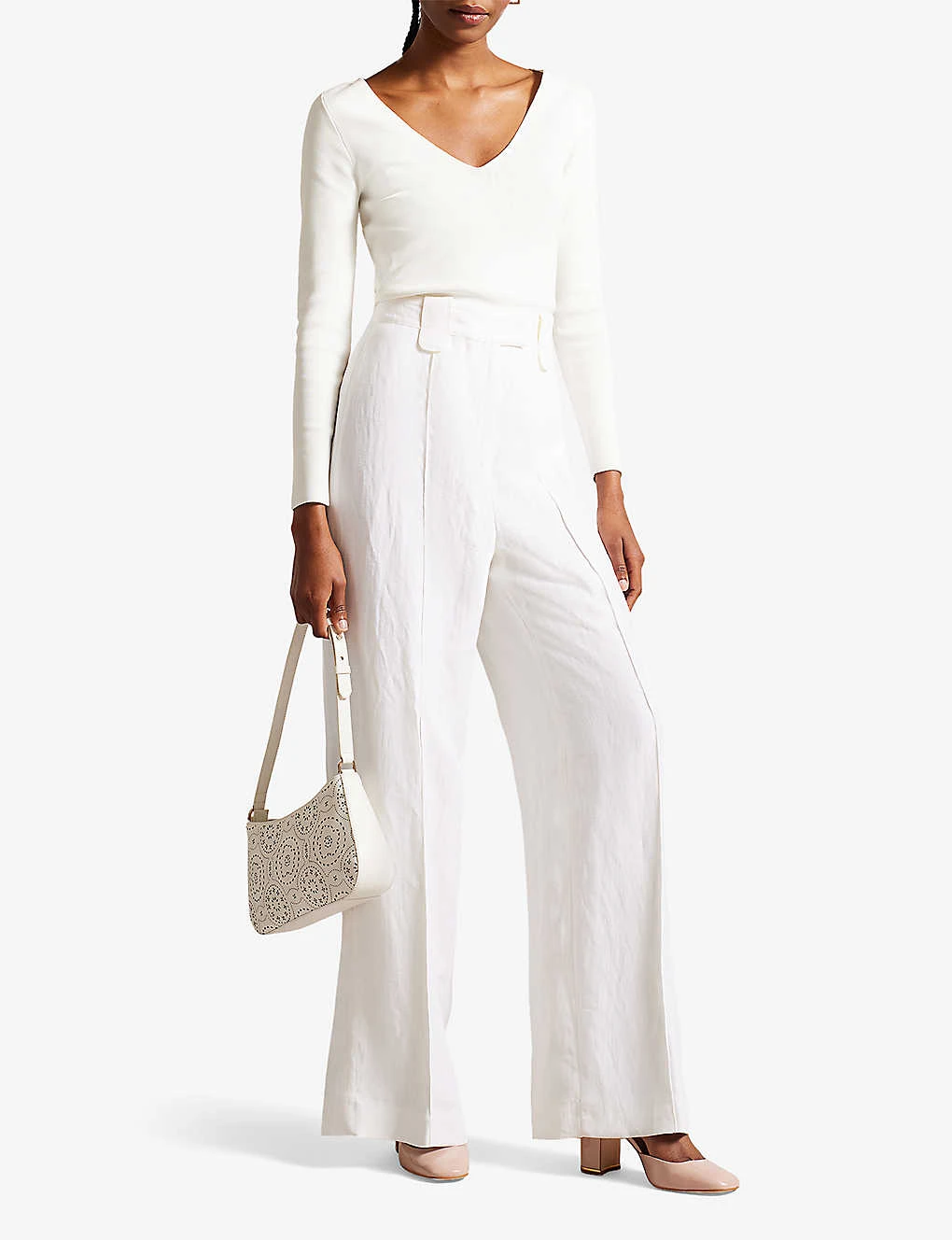 Ted Baker Keliy Chain-trim Patent-leather Heeled Courts 7 Ted Baker Keliy Chain-trim Patent-leather Heeled Courts - Image 5