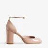Ted Baker Keliy Chain-trim Patent-leather Heeled Courts -Dune Shop R04154619 PLPINK M