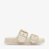 AllSaints Sian Double-strap Leather Sandals -Dune Shop R04156150 CHALKWHITE M