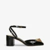 Valentino Garavani One Stud Patent-leather Heeled Pumps 1 Valentino Garavani One Stud Patent-leather Heeled Pumps -Dune Shop R04161352 BLACK M
