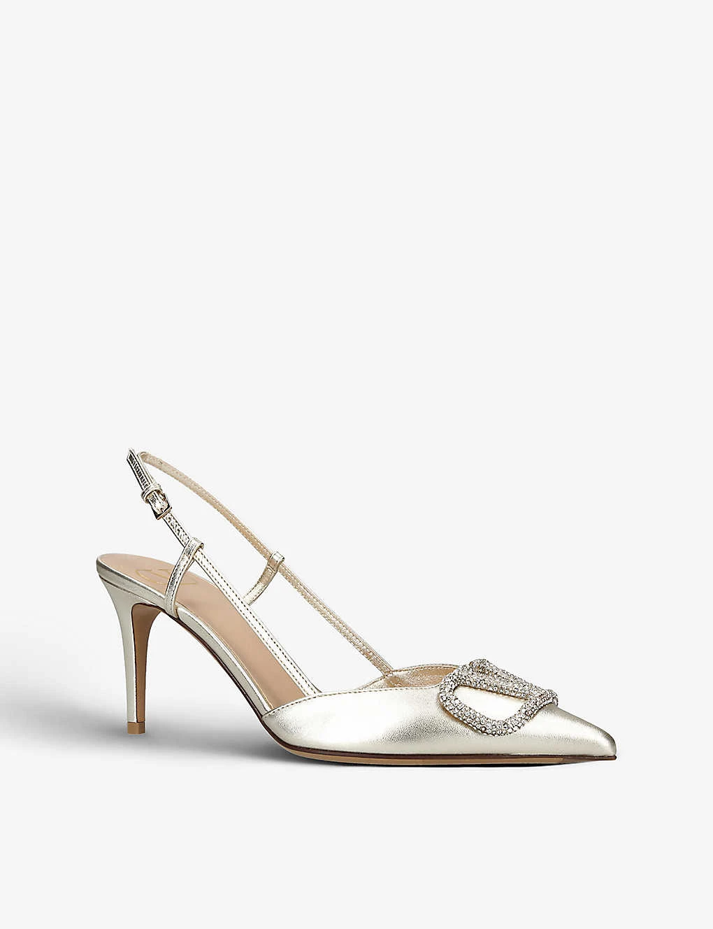 Valentino Garavani VLOGO Pointed-toe Leather Heeled Courts 5 Valentino Garavani VLOGO Pointed-toe Leather Heeled Courts - Image 3