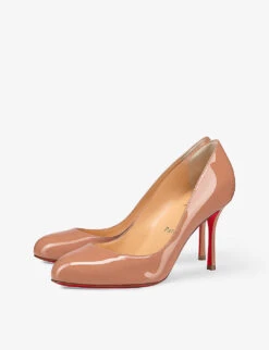Christian Louboutin Dolly 85 Patent-leather Courts 8 Christian Louboutin Dolly 85 Patent-leather Courts -Dune Shop R04162264 NUDE ALT02