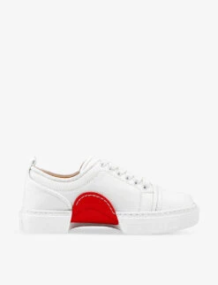 Christian Louboutin Adolon Faux-leather Low-top Trainers -Dune Shop R04163439 BIANCO ALT04