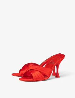 Christian Louboutin Nicol Is Back 85 Satin Heeled Mules -Dune Shop R04163444 OLE ALT02