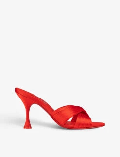 Christian Louboutin Nicol Is Back 85 Satin Heeled Mules