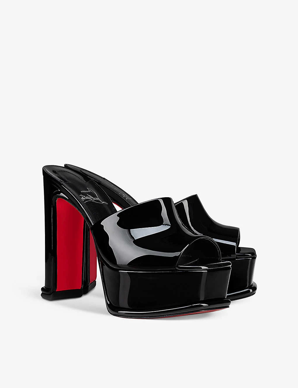Christian Louboutin Amali Red-bottom Leather Heeled Mules 5 Christian Louboutin Amali Red-bottom Leather Heeled Mules - Image 3