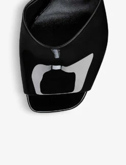 Christian Louboutin Amali Red-bottom Leather Heeled Mules 9 Christian Louboutin Amali Red-bottom Leather Heeled Mules -Dune Shop R04163451 BLACK ALT03