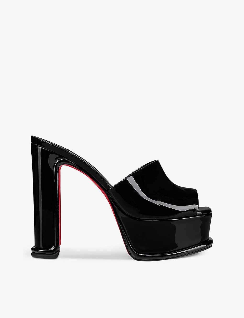 Christian Louboutin Amali Red-bottom Leather Heeled Mules 3 Christian Louboutin Amali Red-bottom Leather Heeled Mules