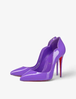 Christian Louboutin Hot Chick Patent-leather Courts 8 Christian Louboutin Hot Chick Patent-leather Courts -Dune Shop R04163457 FROUFROU ALT02