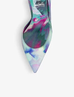 Christian Louboutin Iriza 85 Silk Courts -Dune Shop R04163460 MELANCHOLIA ALT03