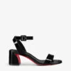 Christian Louboutin Miss Sabina 55 Patent-leather Heeled Sandals -Dune Shop R04163466 BLACK M
