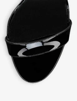 Christian Louboutin Zeppa Chick 85 Leather Heeled Sandals -Dune Shop R04163468 BLACK ALT03