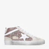 Golden Goose Mid Star 30242 Glitter-embellished Suede Trainers 1 Golden Goose Mid Star 30242 Glitter-embellished Suede Trainers -Dune Shop R04168746 PEACH M