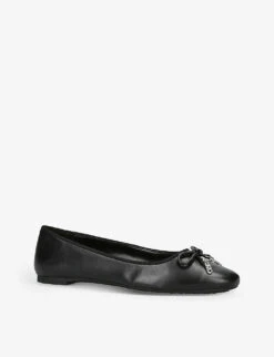 MICHAEL Michael Kors Nori Beaded Bow-embellished Leather Ballet Flats 7 MICHAEL Michael Kors Nori Beaded Bow-embellished Leather Ballet Flats -Dune Shop R04172037 BLACK ALT02