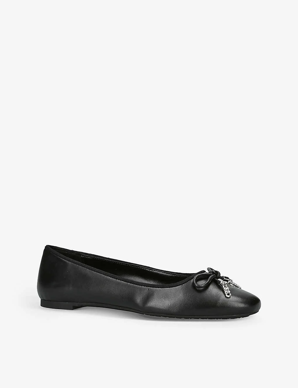 MICHAEL Michael Kors Nori Beaded Bow-embellished Leather Ballet Flats 4 MICHAEL Michael Kors Nori Beaded Bow-embellished Leather Ballet Flats - Image 3