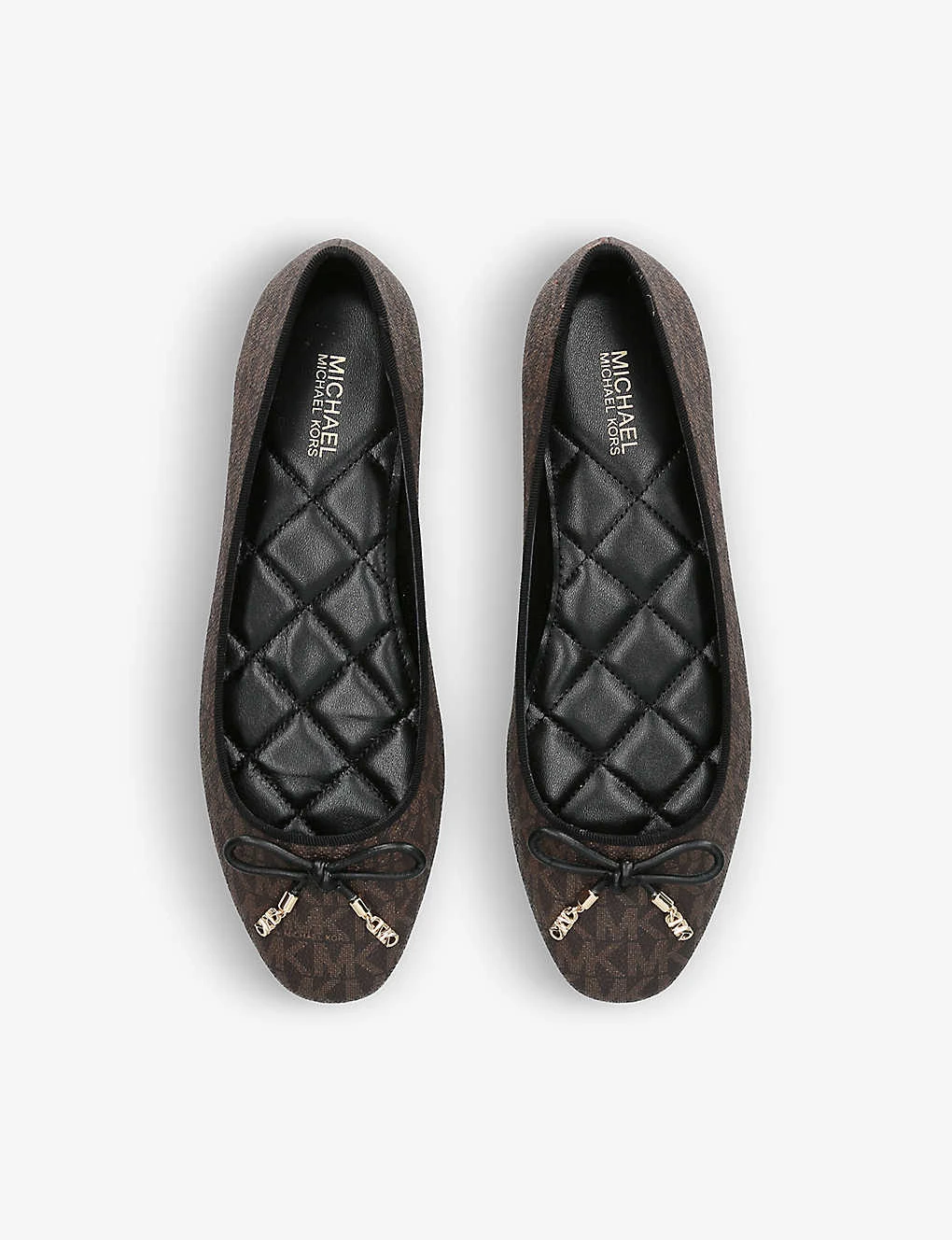 MICHAEL Michael Kors Nori Monogram-print Faux-leather Ballet Flats 4 MICHAEL Michael Kors Nori Monogram-print Faux-leather Ballet Flats - Image 2