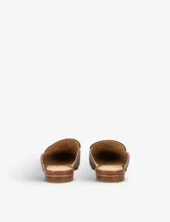 MICHAEL Michael Kors Tiffanie Logo-plaque Leather Mules -Dune Shop R04172056 TAN ALT03