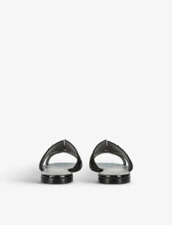 Beaux Crystal-embellished Leather Sandals -Dune Shop R04172092 BLACK ALT03