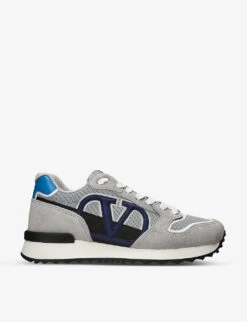 Valentino Garavani VLogo Pace Leather And Fabric Low-top Trainers