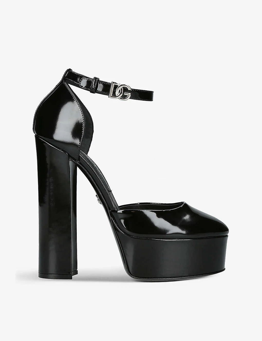 Dolce & Gabbana Capri Platform-sole Patent-leather Heeled Sandals 3 Dolce & Gabbana Capri Platform-sole Patent-leather Heeled Sandals