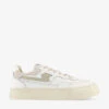 Pearl S Strike Suede And Mesh Low-top Trainers -Dune Shop R04174472 WHITEPUTTYF M