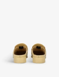 Bottega Veneta Monsieur Open-back Patent-leather Loafers 10 Bottega Veneta Monsieur Open-back Patent-leather Loafers -Dune Shop R04180487 BEIGE ALT03