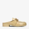 Bottega Veneta Monsieur Open-back Patent-leather Loafers -Dune Shop R04180487 BEIGE M