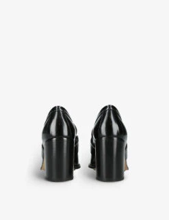 Bottega Veneta Monsieur 70 Horsebit-embellished Leather Courts -Dune Shop R04180488 BLACK ALT03