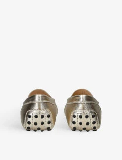 Mocassino Gommini Metallic-leather Driving Shoes -Dune Shop R04183569 CHAMPAGNE ALT03