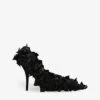 Balenciaga Marie-Antoinette Bow-embellished Satin Courts 2 Balenciaga Marie-Antoinette Bow-embellished Satin Courts -Dune Shop R04185383 BLACK M