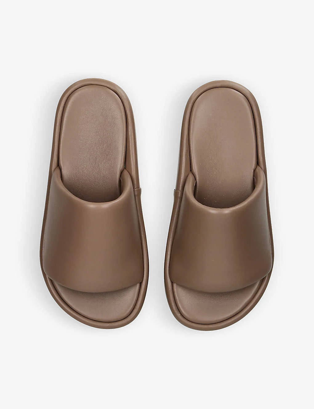 Balenciaga Rise Brand-embossed Leather Sliders 4 Balenciaga Rise Brand-embossed Leather Sliders - Image 2