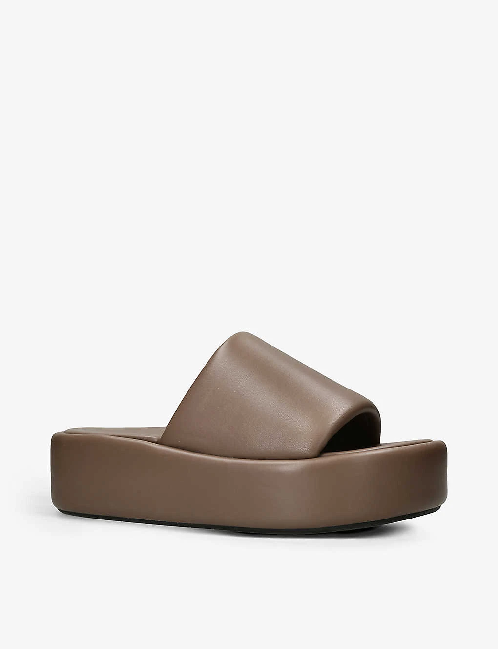 Balenciaga Rise Brand-embossed Leather Sliders 5 Balenciaga Rise Brand-embossed Leather Sliders - Image 3