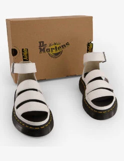 Dr. Martens Clarissa 2 Quad Leather Platform Sandals -Dune Shop R04188882 WHITEMILLEDNAPPA ALT04