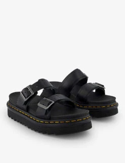Dr. Martens Myles Buckle-fastened Leather Sandals 8 Dr. Martens Myles Buckle-fastened Leather Sandals -Dune Shop R04188889 BLACKBRANDO ALT02